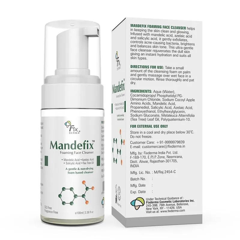 Fixderma Mandefix Foaming Face Wash And Cleanse