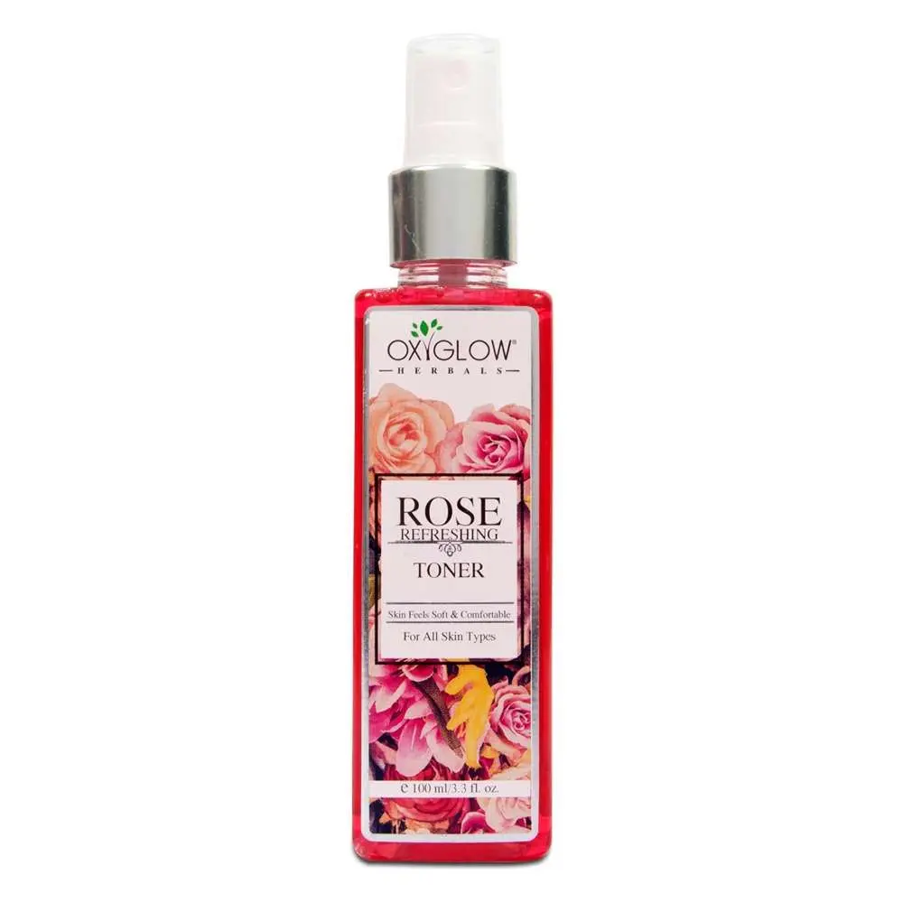 OxyGlow Herbals Rose Skin Toner - 100 ml, Refreshing, Soothe all skin