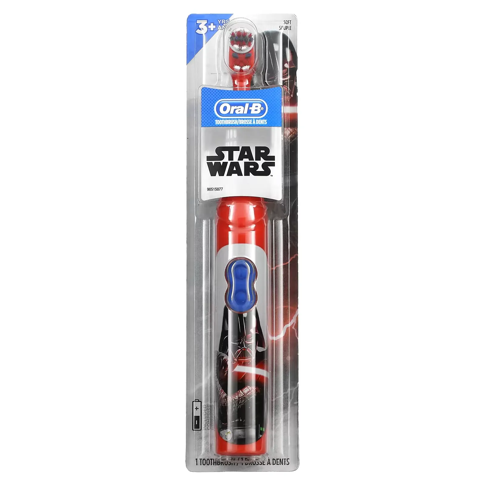 Kids, Battery Power Toothbrush, Soft, 3+ Years, Star Wars, 1 Toothbrush