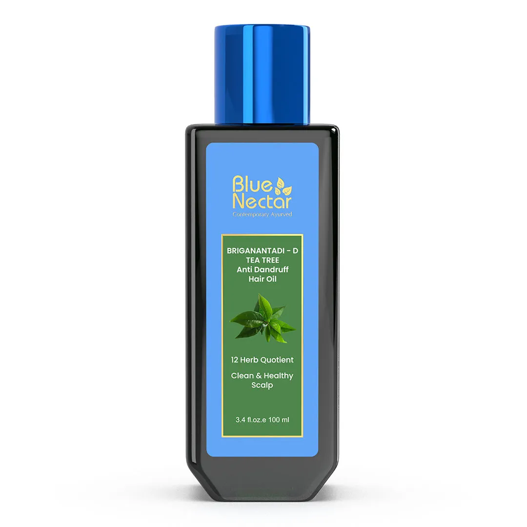 Blue Nectar Briganantadi - D Tea Tree Scalp & Anti Dandruff Hair Oil