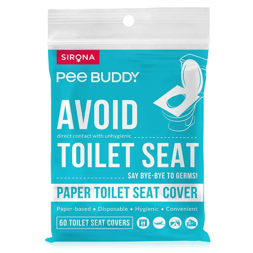 PeeBuddy Paper Toilet Seat Cover,  60 Piece(s)/Pack  Avoid Direct Contact with Unhygienic