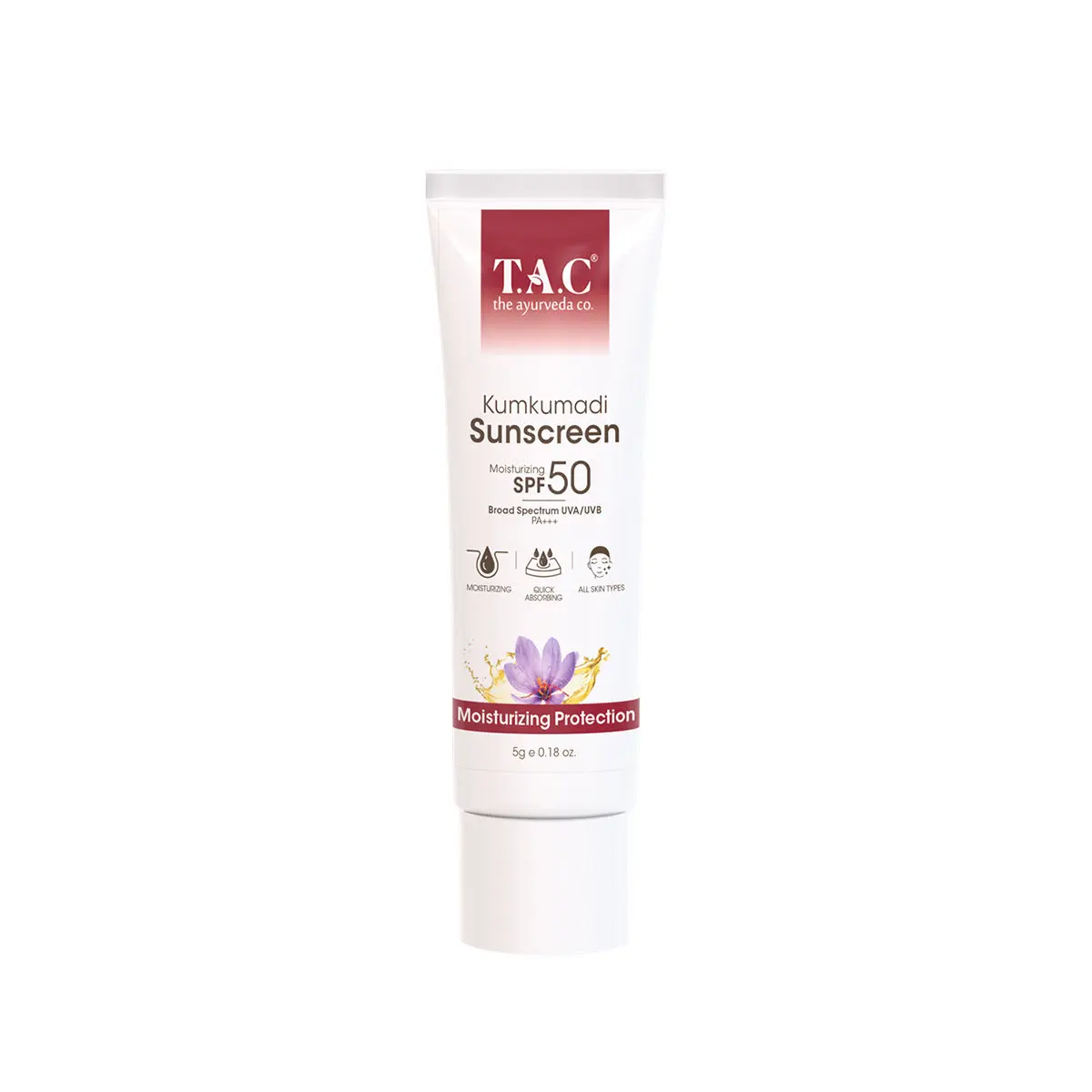 T.A.C - Kumkumadi Sunscreen Spf 50 - 5Gm