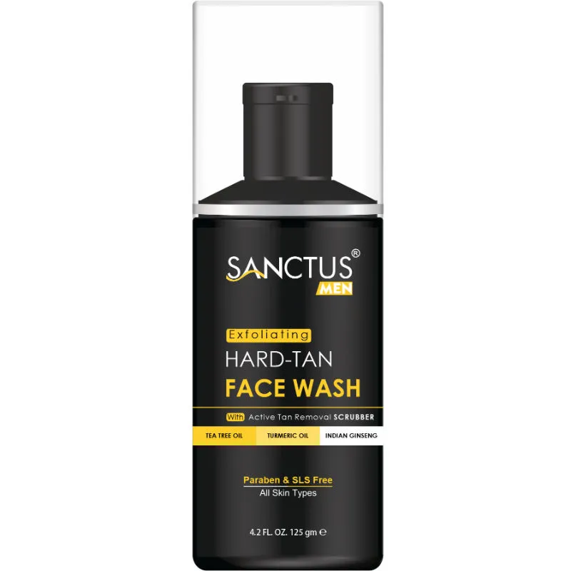 SANCTUS Hard Tan Scrub Face Wash For Men