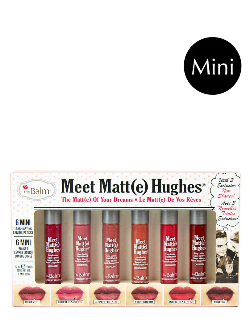 theBalm Meet Matt(e) Hughes 6 Mini Long-lasting Liquid Lipsticks (vol. 12)