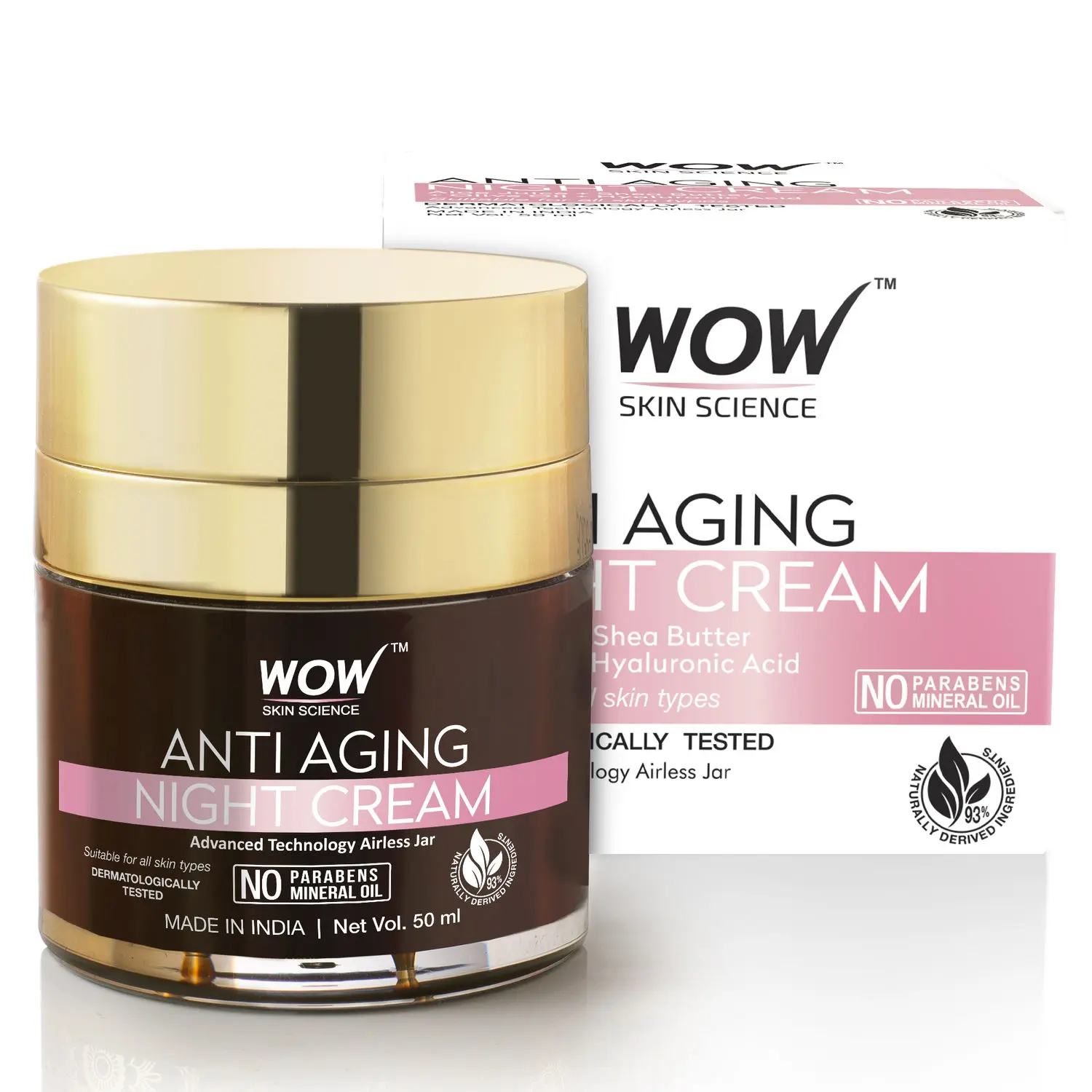 WOW Skin Science Anti Aging Night Cream (50 ml) BOGO