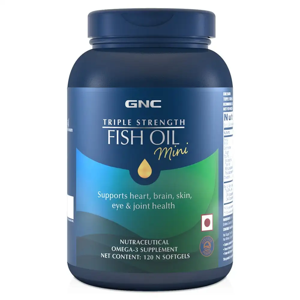 GNC Triple Strength Fish Oil Mini,  120 softgels