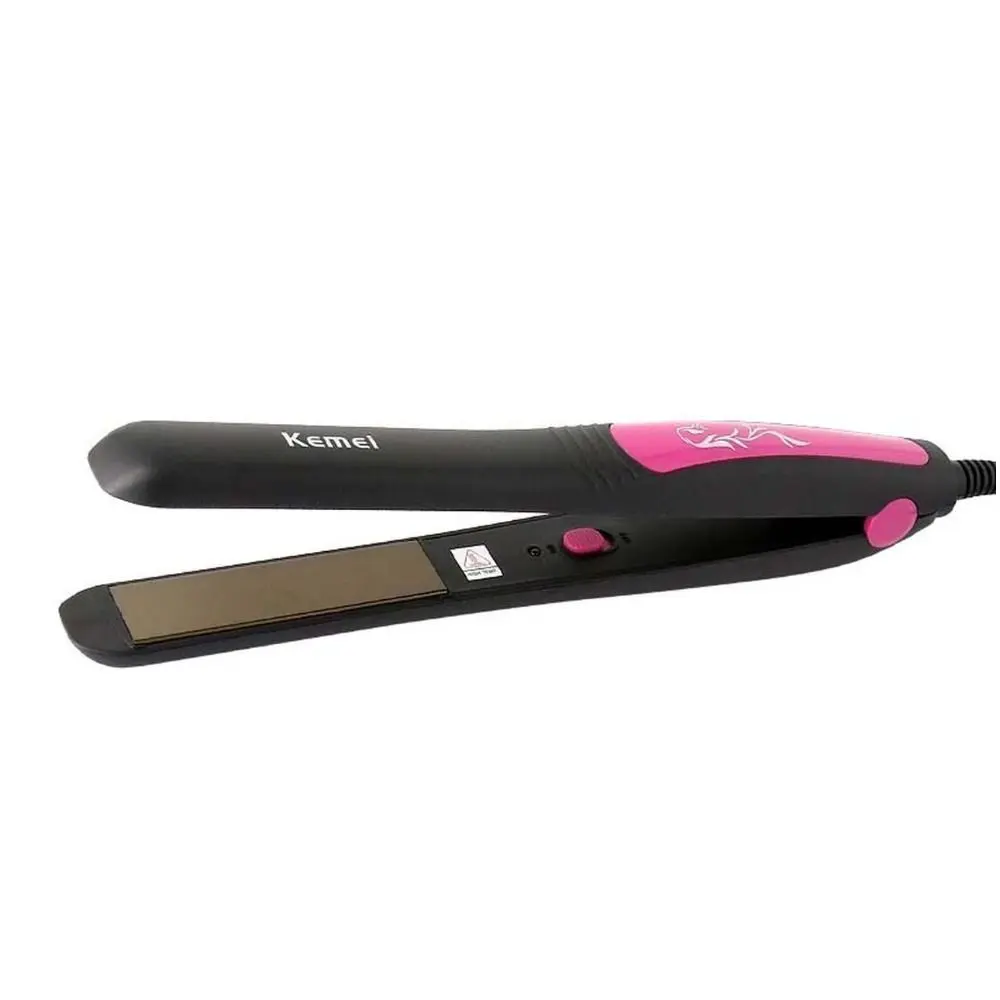 Kemei KM-328 Professional Hair Straightener (Pink)