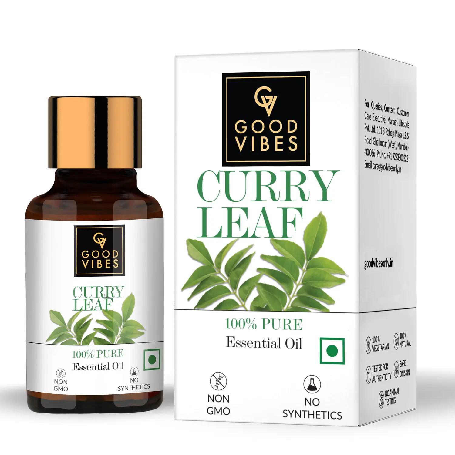 Good Vibes 100% Pure Curry Leaf Essential Oil(10 ml)