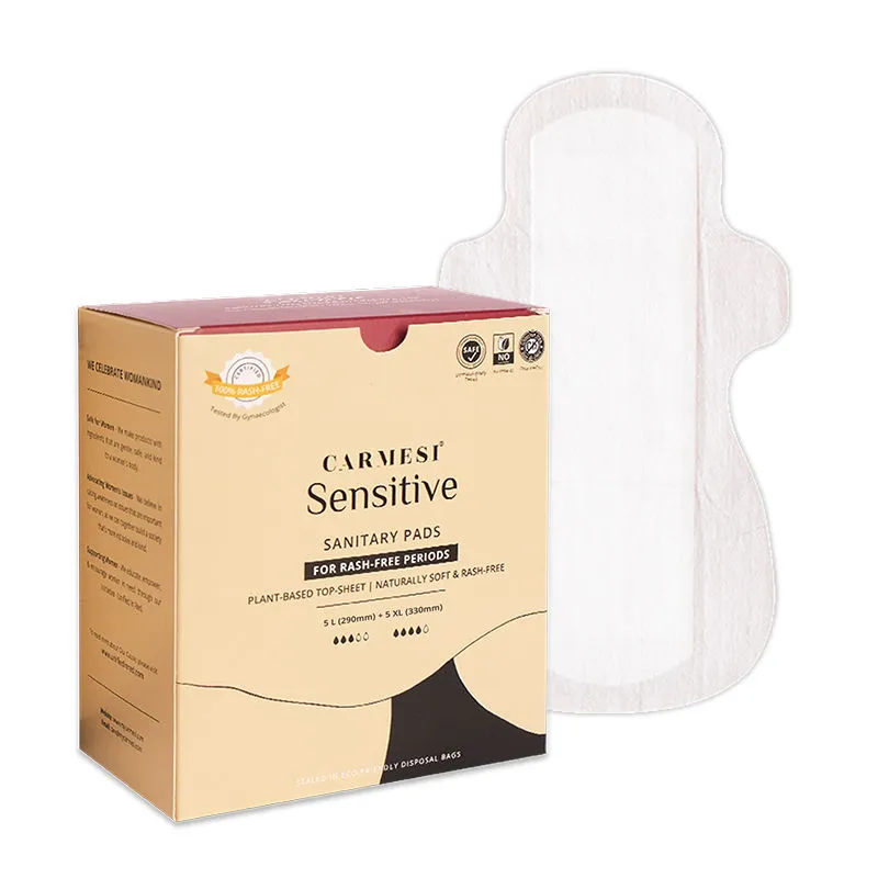 Carmesi Sensitive - Sanitary Pads for Rash-Free Periods 5L+5XL