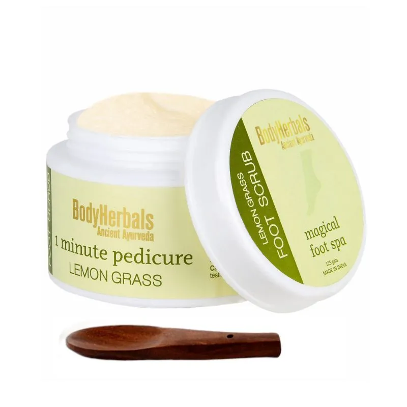 BodyHerbals 1 Minute Pedicure, Lemongrass Foot Scrub