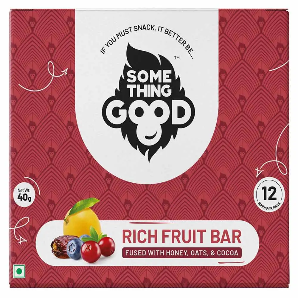 Something Good Rich Fruit Bar,  12 bar(s)  Fused with Honey, Oats & Cocoa