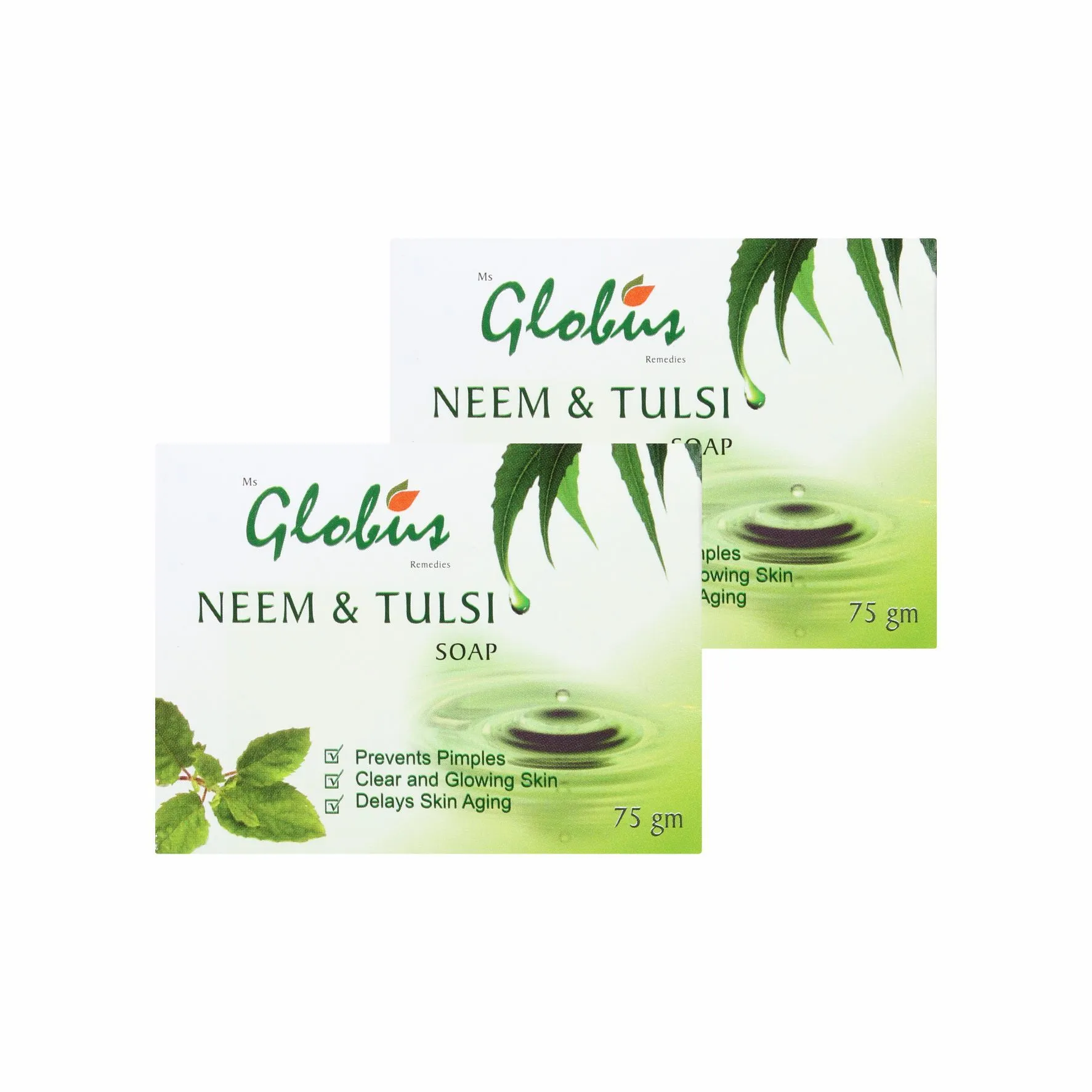 Globus Remedies Neem & Tulsi Soap (Pack Of 2)