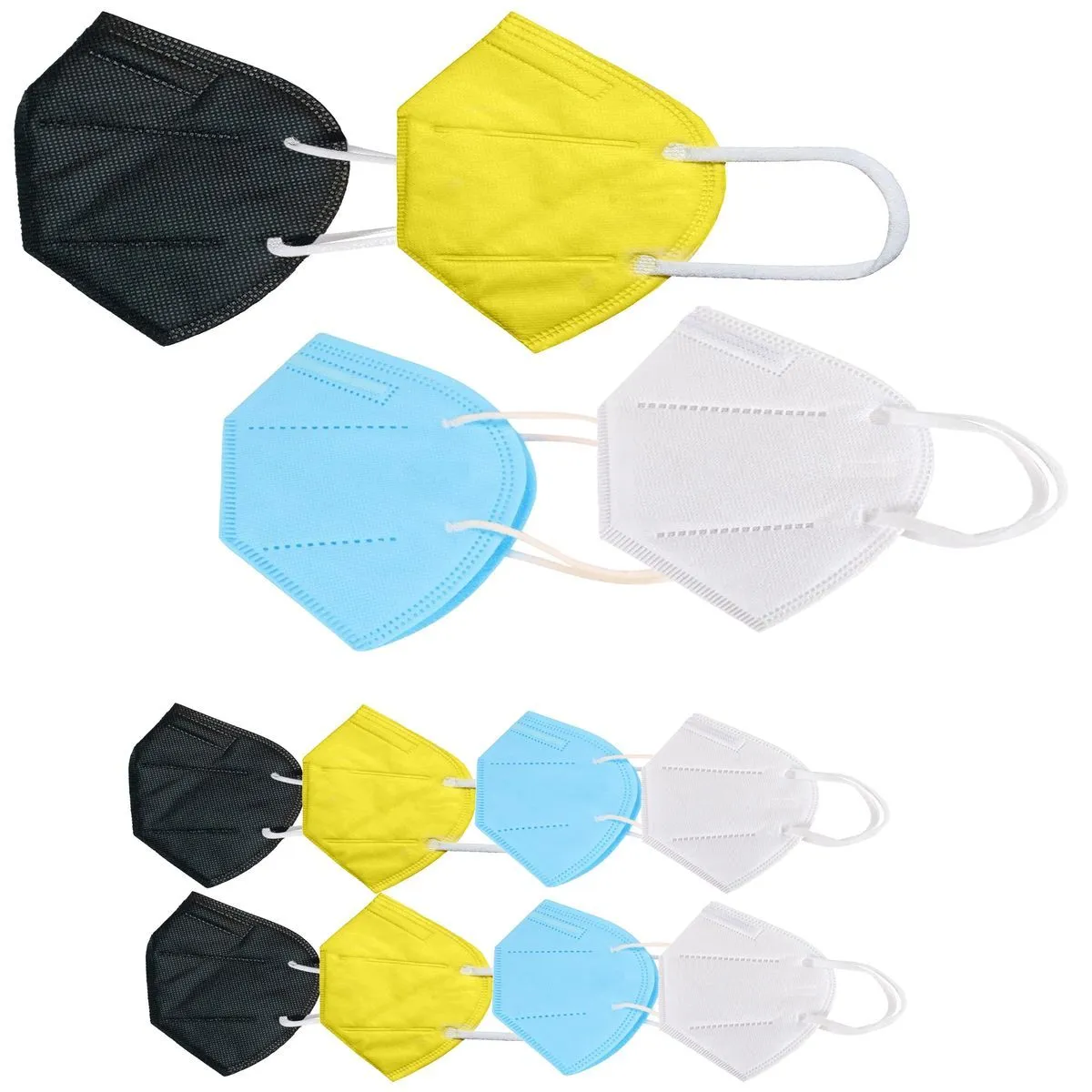 Fabula Pack of 12 Kn95/N95 Anti-Pollution Reusable 5-Layer Mask