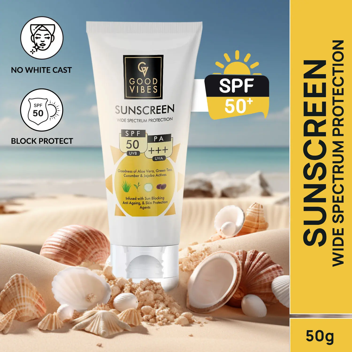 Sunscreen with SPF 50