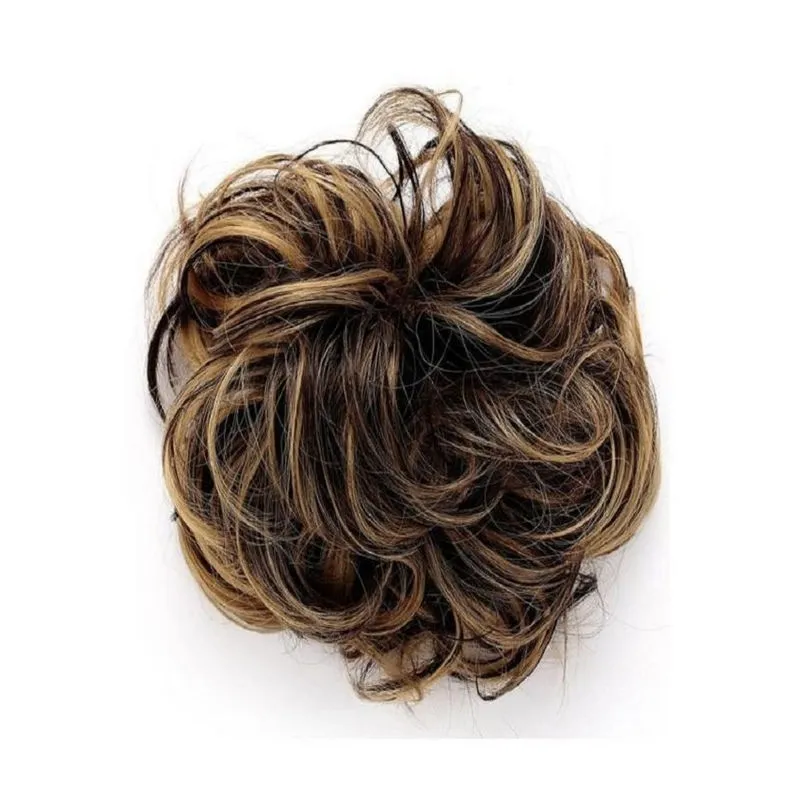 Artifice Messy Juda Bun Extension - Blonde Highlights