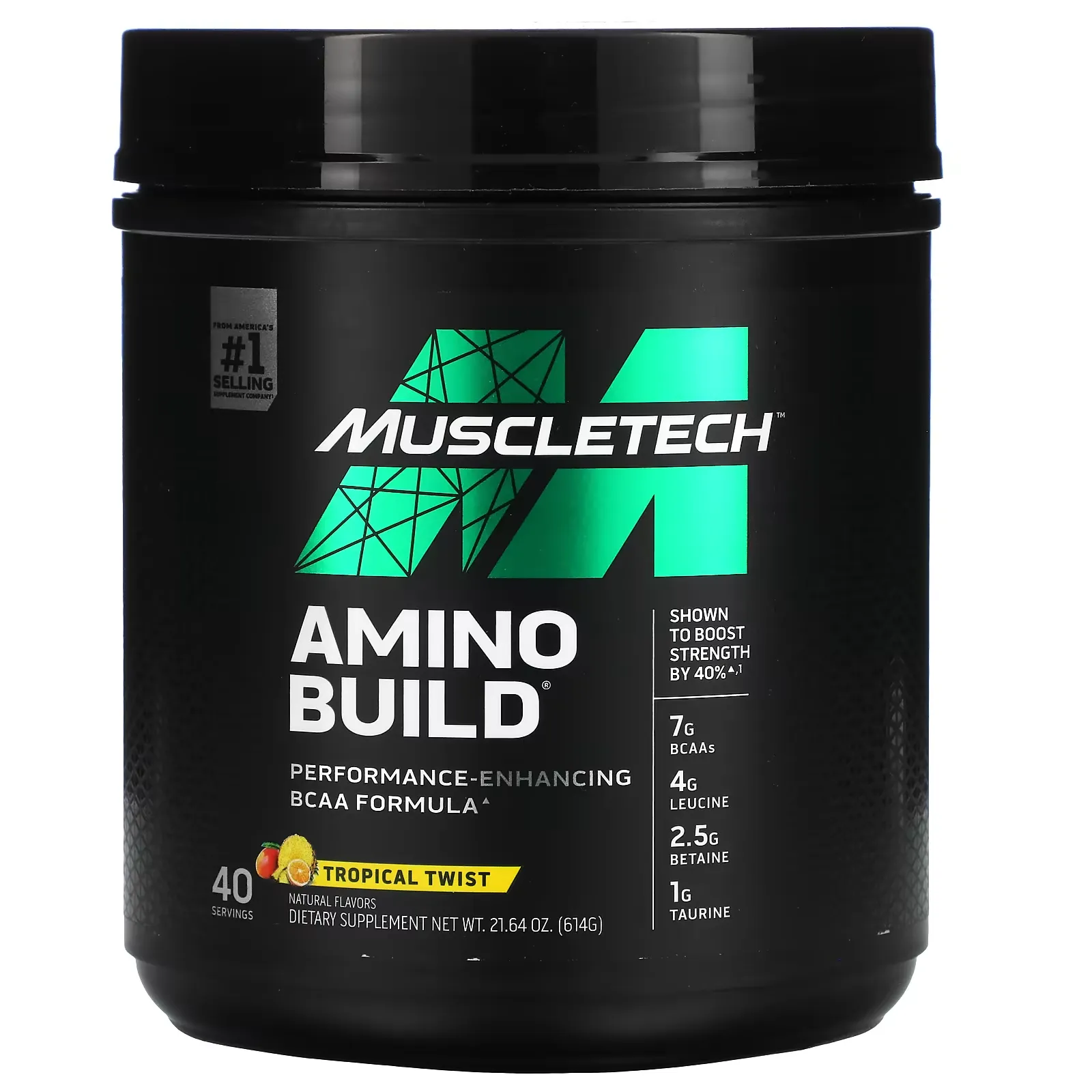 Amino Build, Tropical Twist, 21.64 oz (614 g)