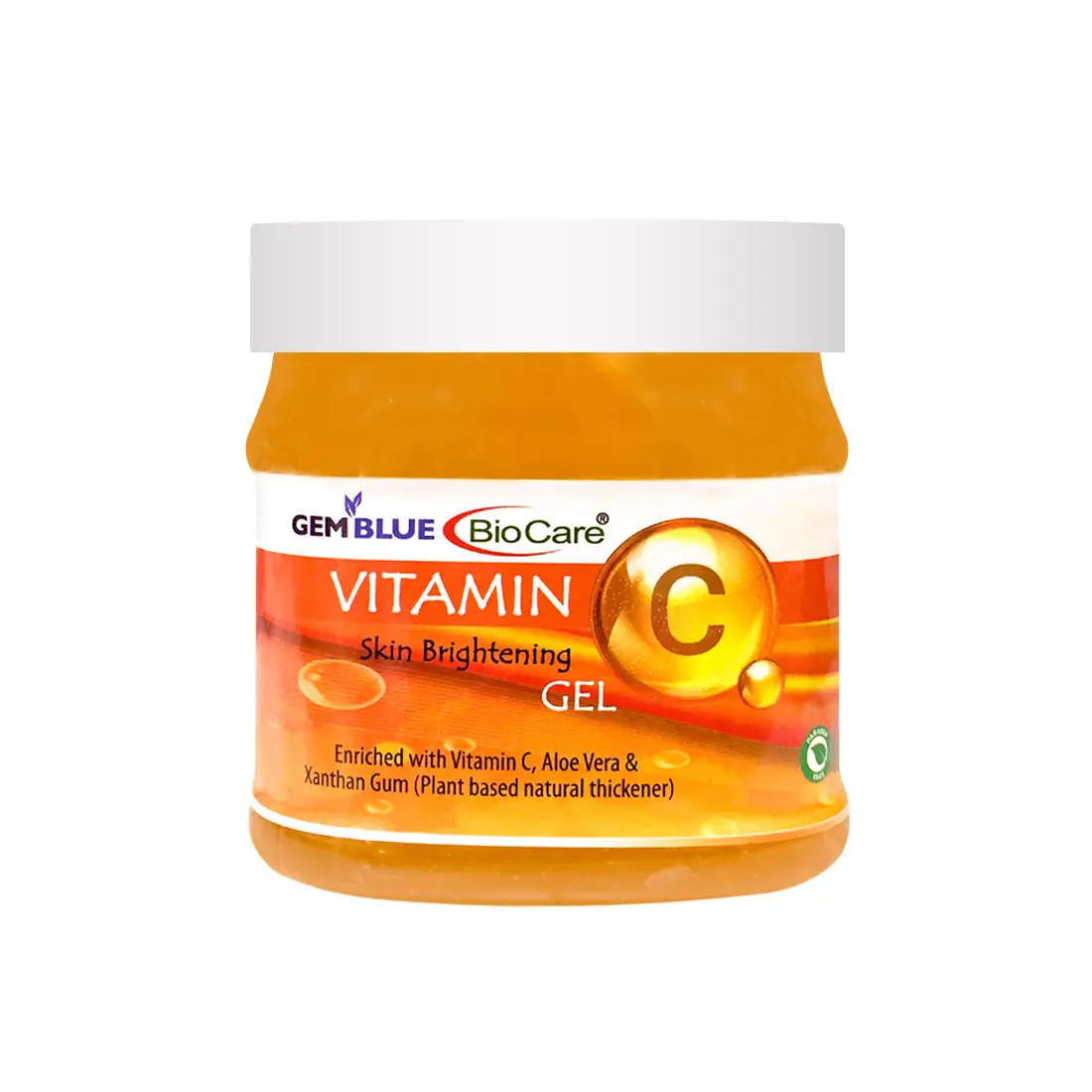 Gemblue Biocare Vitamin C Skin Brightening Gel Enriched with Vitamin C and Aleo vera, Suitable for All Skin types - 500ml