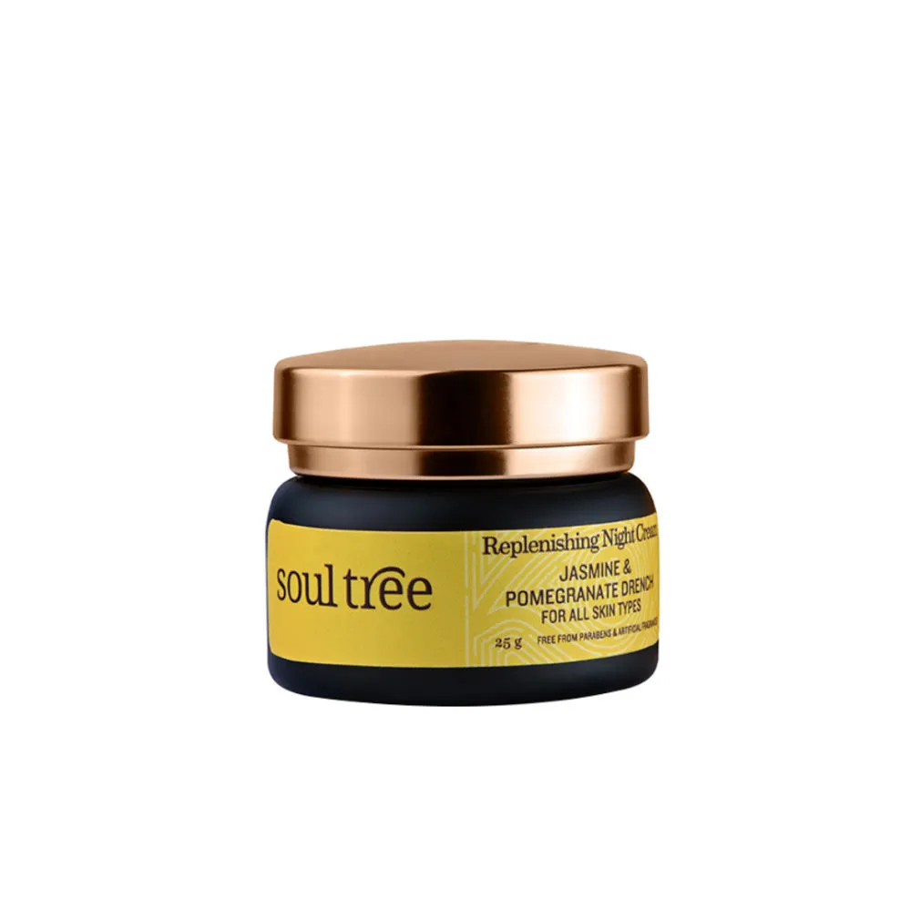 SoulTree Replenishing Night Cream - Jasmine & Pomegranate Drench