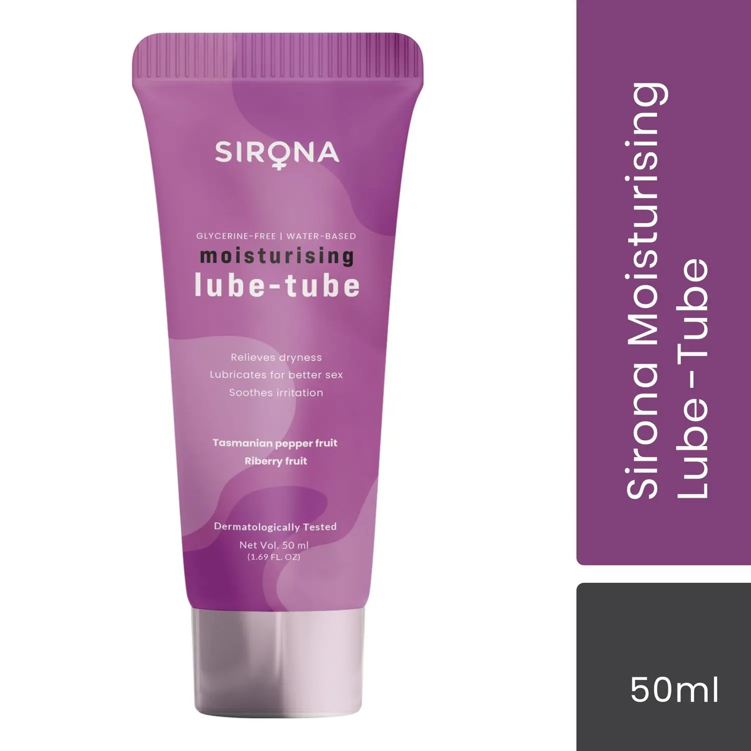 Sirona Glycerine Free, Water Based Moisturising Lube-Tube for Men & Women – 50 ml