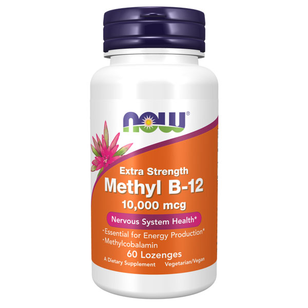 NOW Methyl B12 - 10,000 mcg - 60 Lozenges