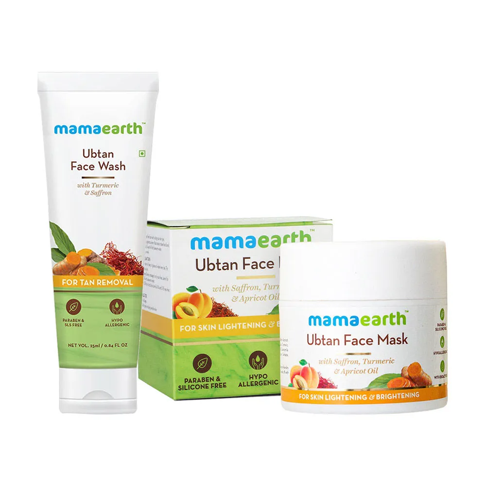 Mamaearth Ubtan Face Mask For Skin Brightening With Free Ubtan Face Wash