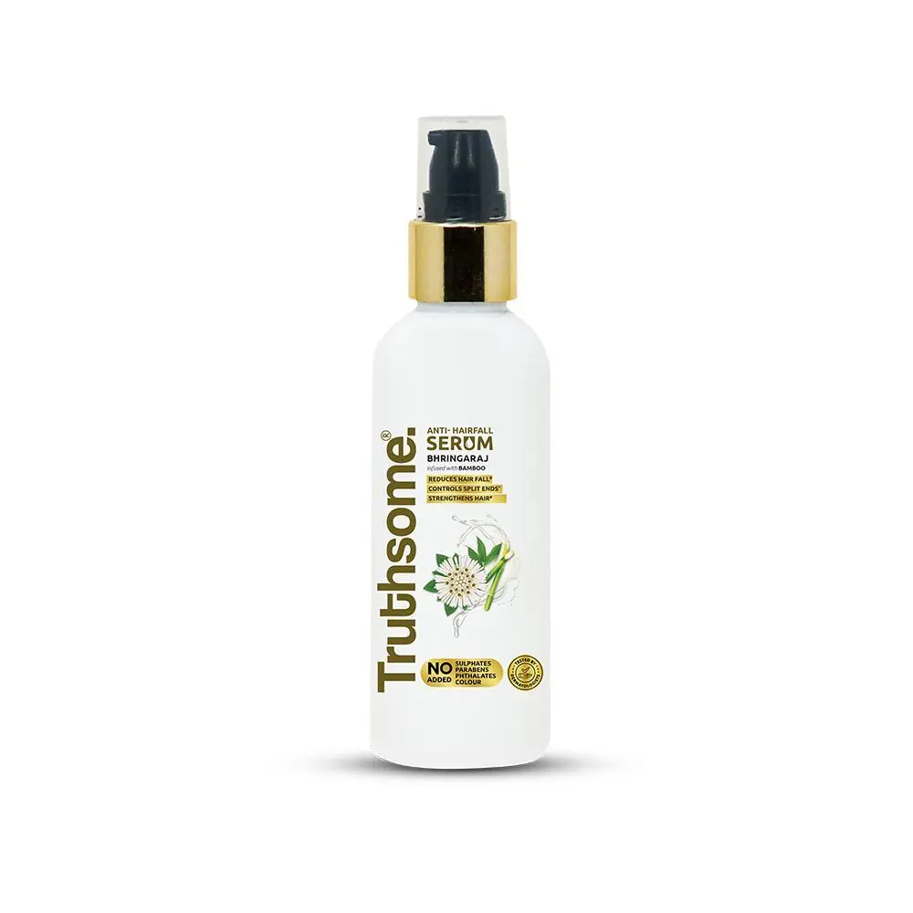 Truthsome Anti-Hair Fall Serum with Bhringaraj and Infused with Bamboo Oil, No Parabens, Sulphates, Phthalates, Color 100 ml