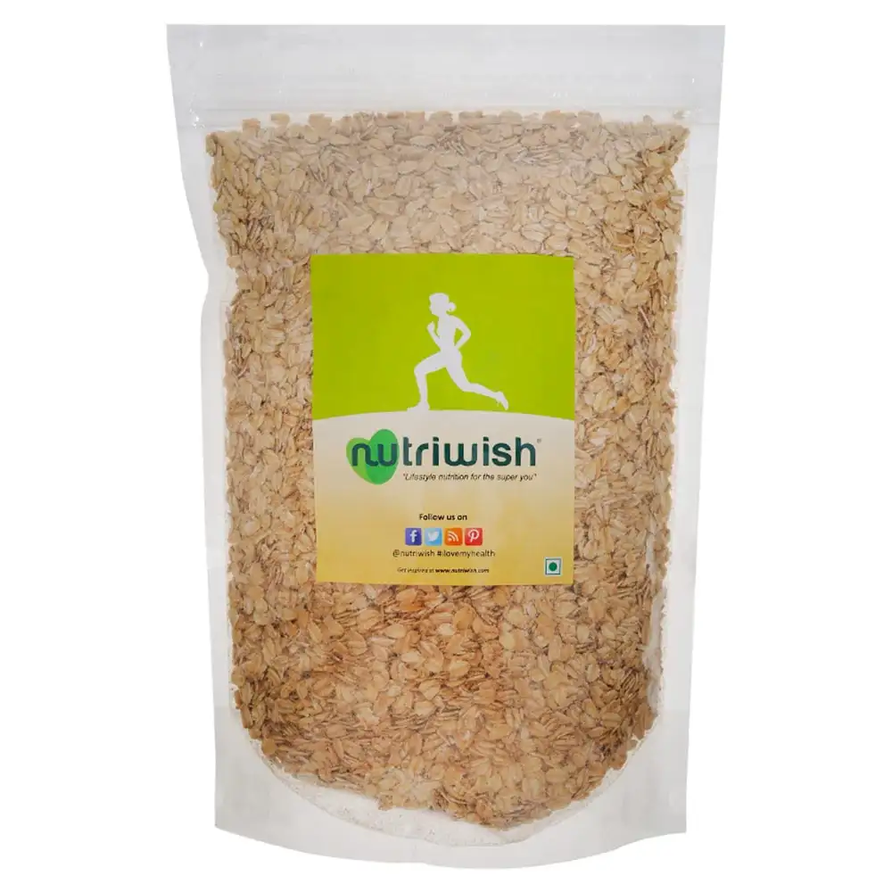 Nutriwish Rolled Oats,  1 kg  Unflavoured