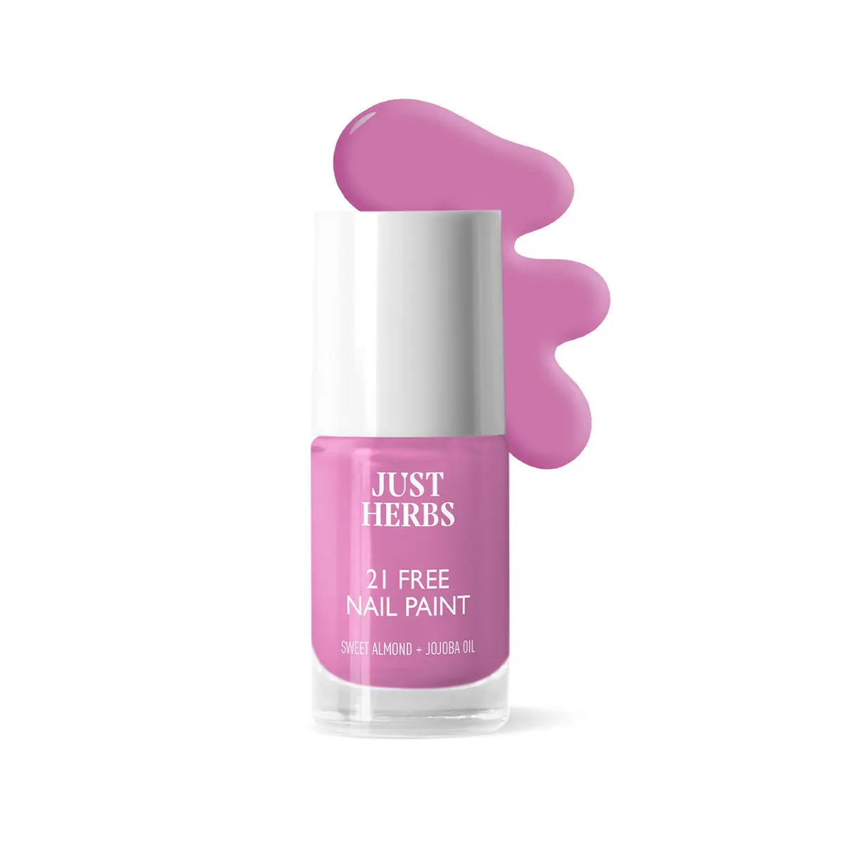 Just Herbs Nail Polish 21 Chemical Free Formula, Quick Dry, Glossy, Lilac Lily -6ml