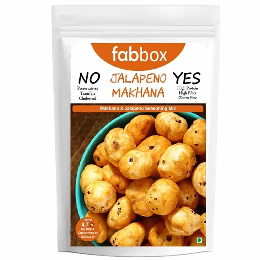 Fabbox Jalapeno Makhana,  Unflavoured  83 g