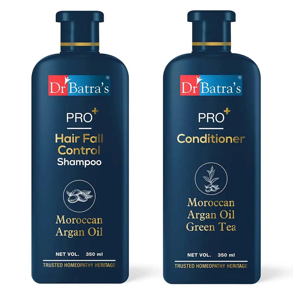 Dr Batra's Pro+ Hair Fall Control Shampoo & Pro+ Conditioner Combo,  2 Piece(s)/Pack  Hair Fall Control