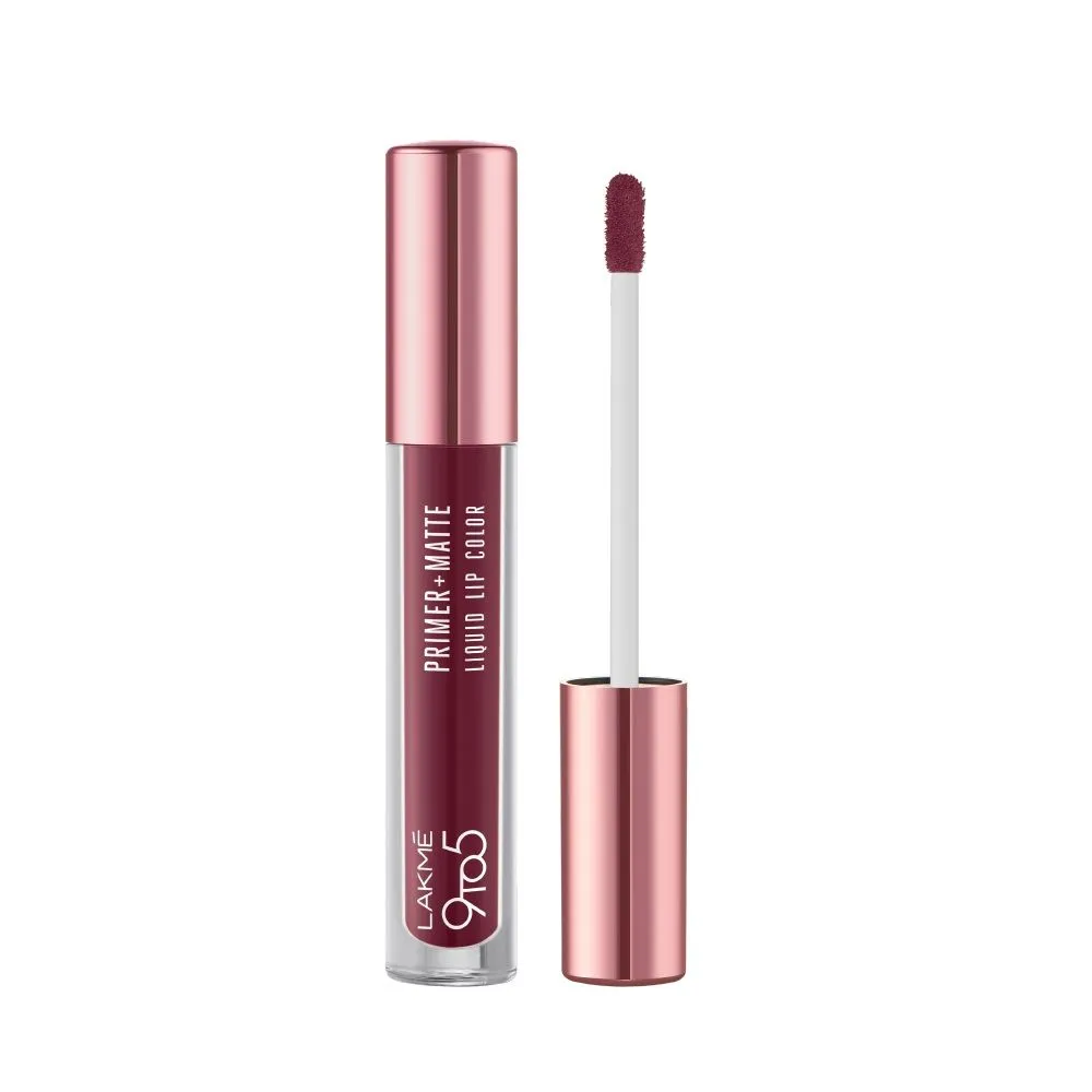 Lakme 9to5 Primer + Matte Liquid Lip Color - MM1 Edgymauve