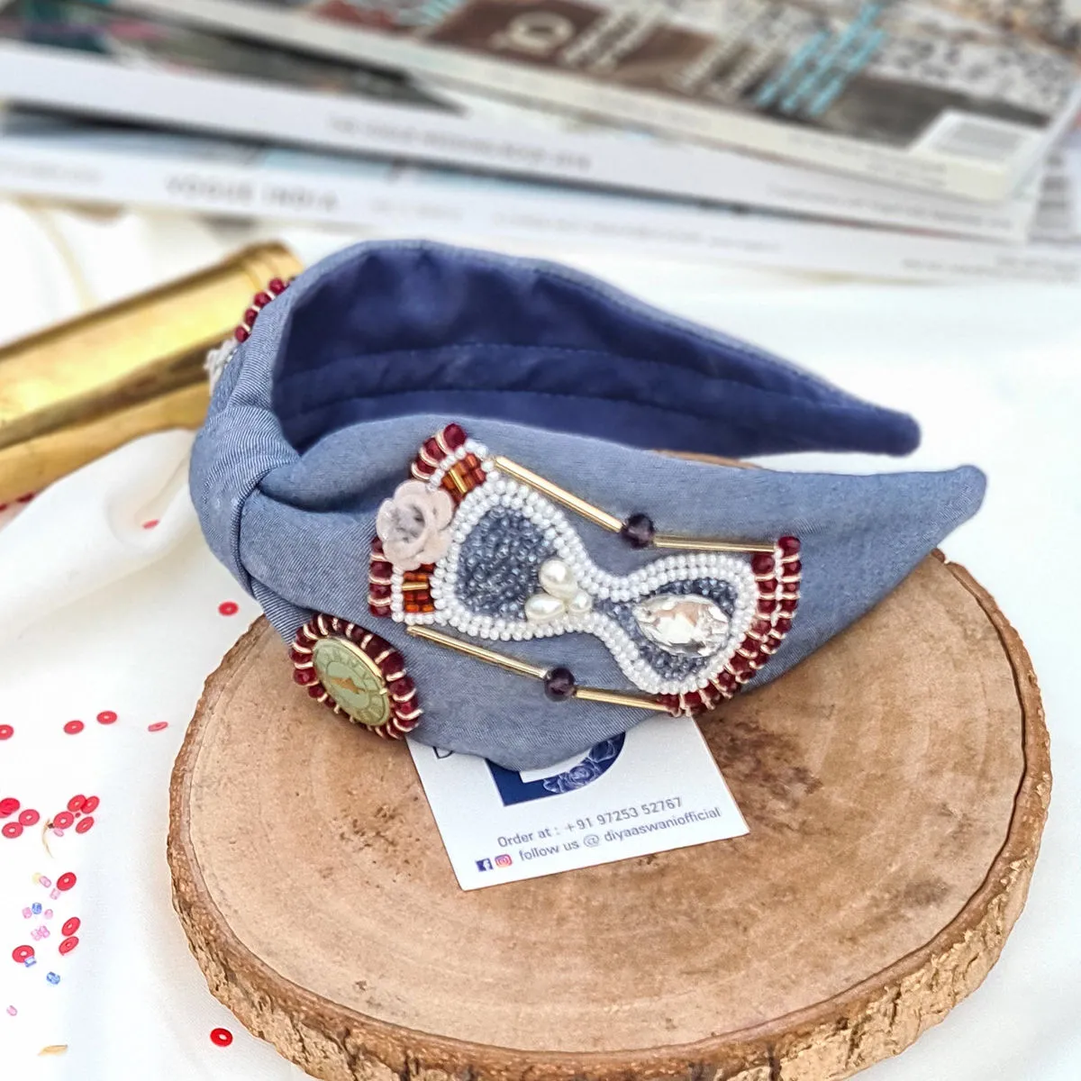 Diya Aswani Denim Limited Edition Hairband