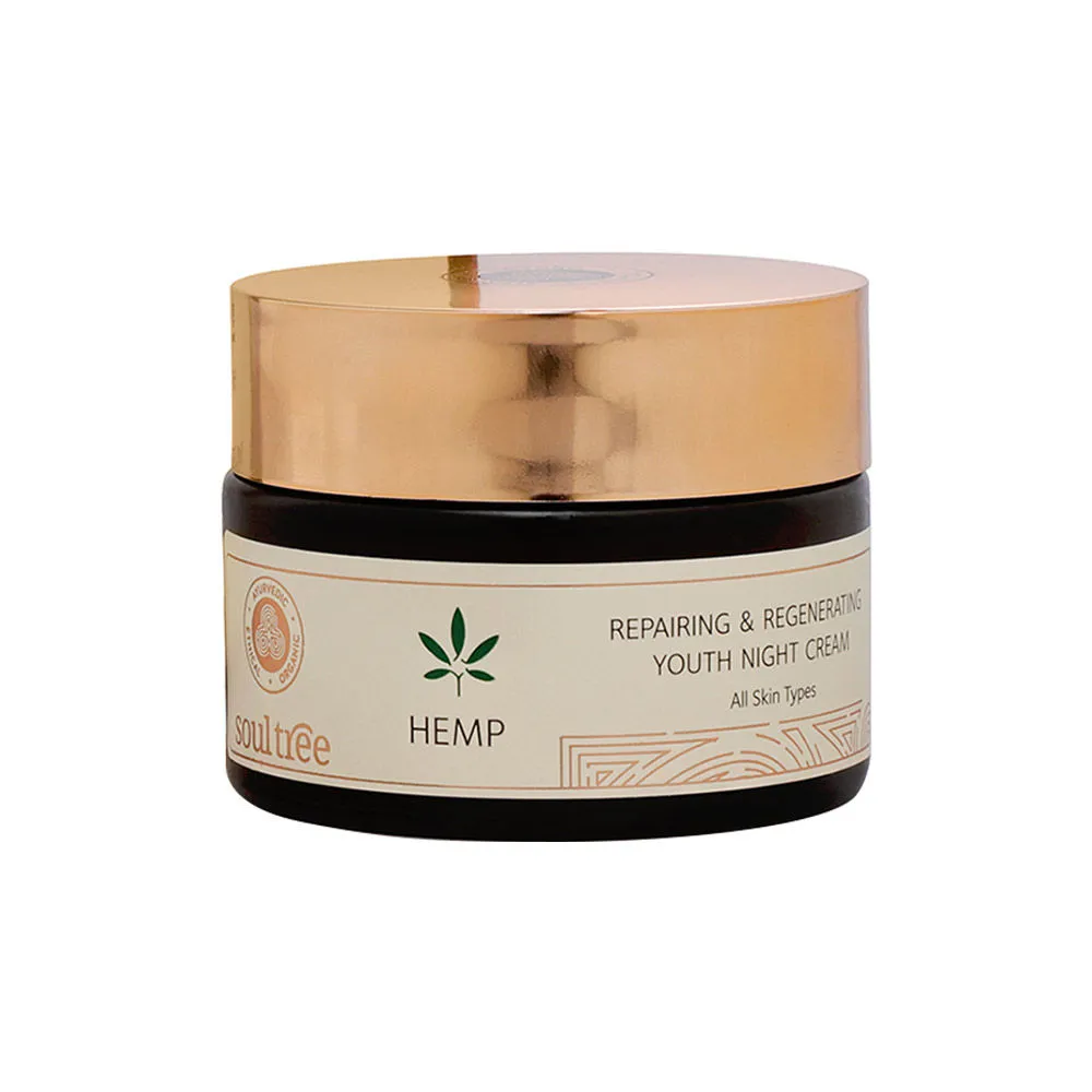 SoulTree Hemp Repairing & Regenerating Youth Night Cream With Hemp