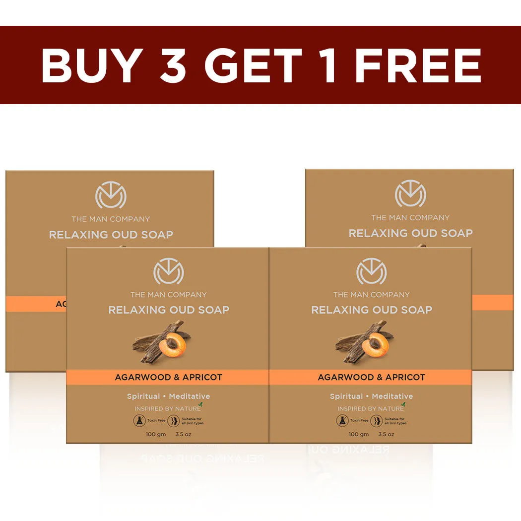 The Man Company Relaxing Oud Soap For Men (Buy 3 Get 1 Free)