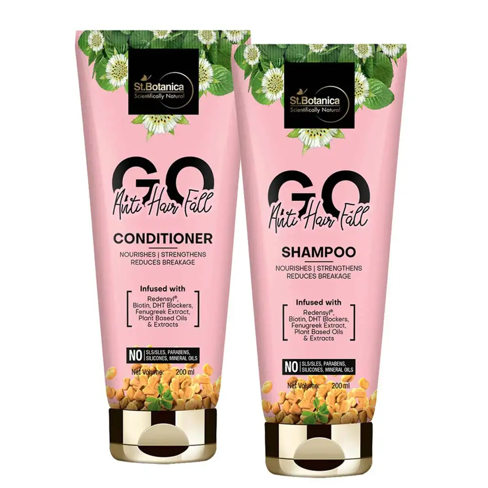 St.Botanica Go Anti Hair Fall Shampoo + Conditioner,  2 Piece(s)/Pack  200 ml Each