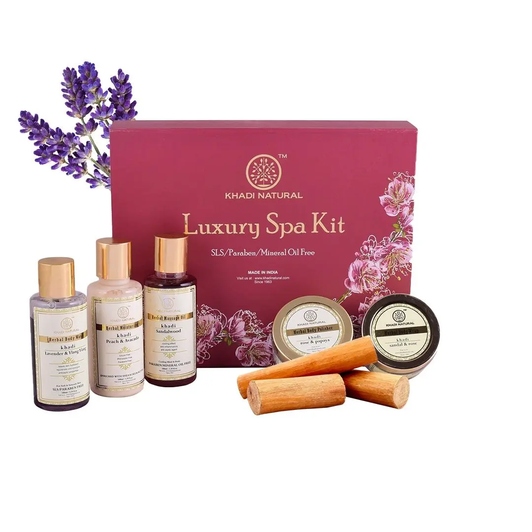 Khadi Natural Ayurvedic Luxury Spa Kit| SLS & Paraben Free - (300ml + 100g)