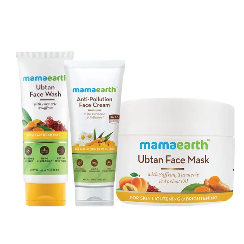 Mamaearth Ubtan De-Tan Regime Kit