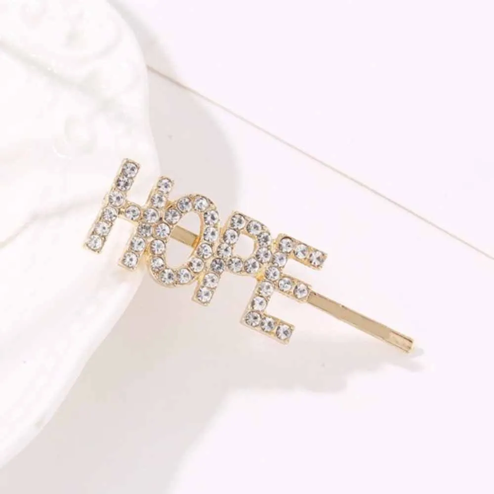 Ferosh Diamond Hope Golden Hair Pin