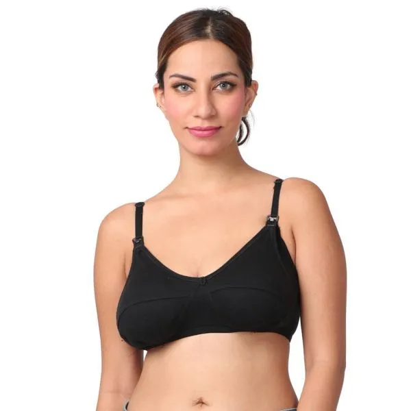 Morph Maternity Pack Of 3 Nursing Bras - Black (40C)