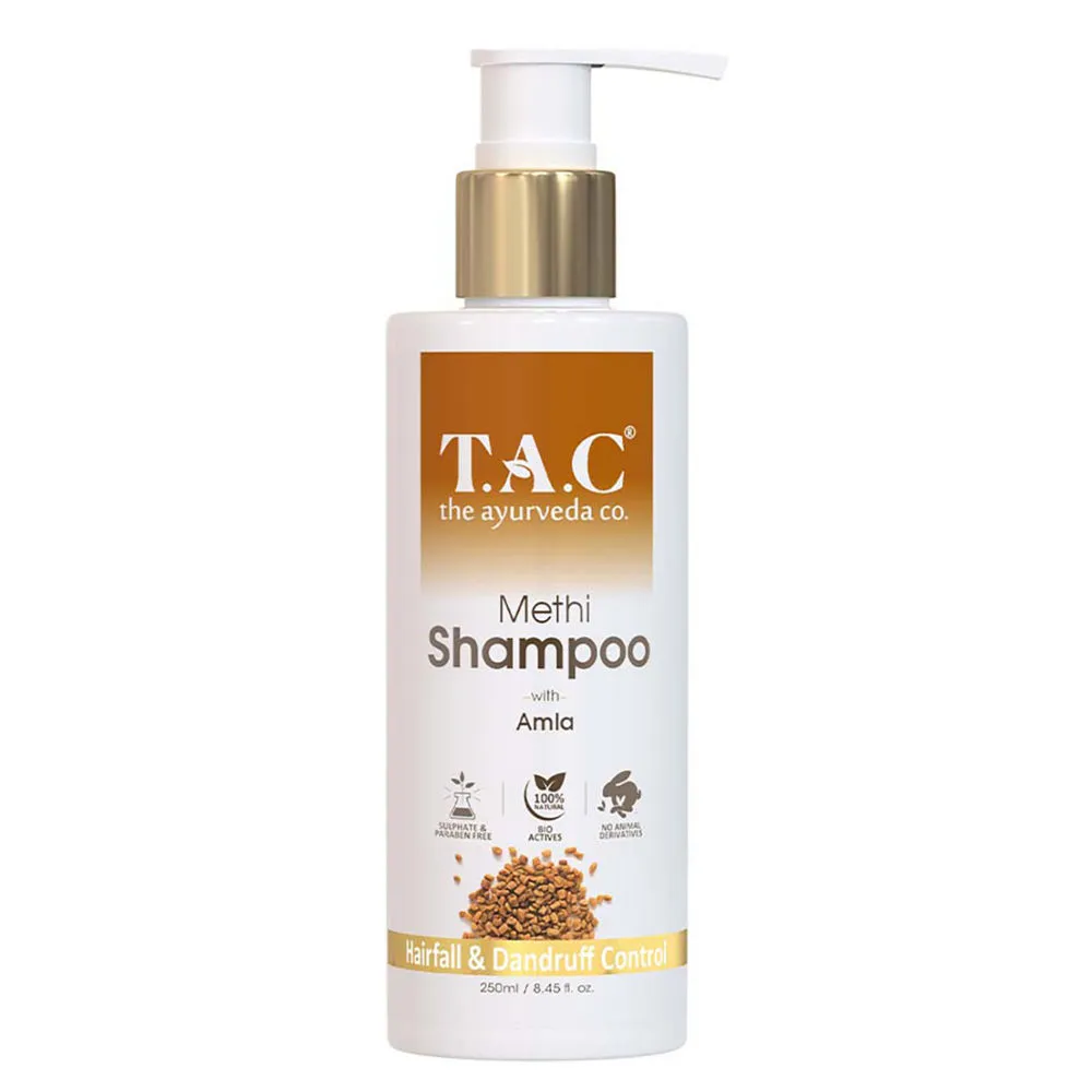 TAC - The Ayurveda Co. Methi Hair Shampoo With Amla for Hairfall and Dandruff Control