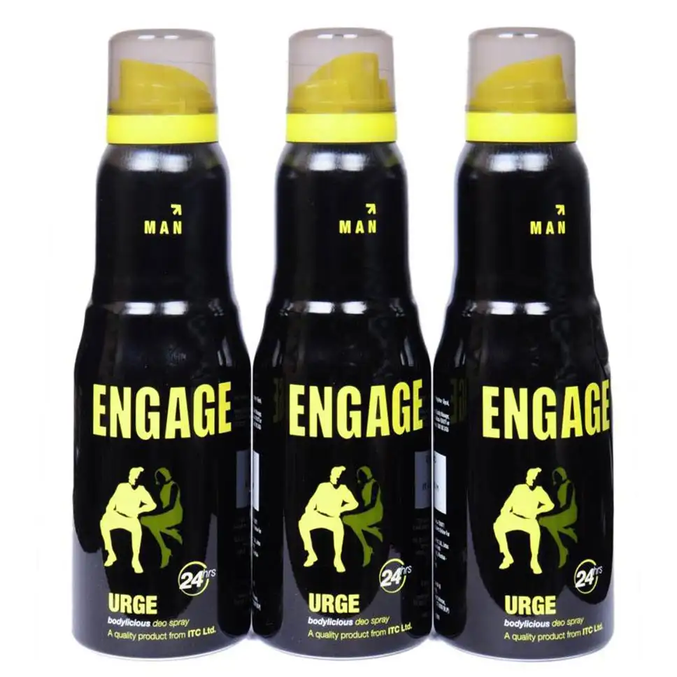 Engage Urge Deo Pack of 3,  150 ml  for Men