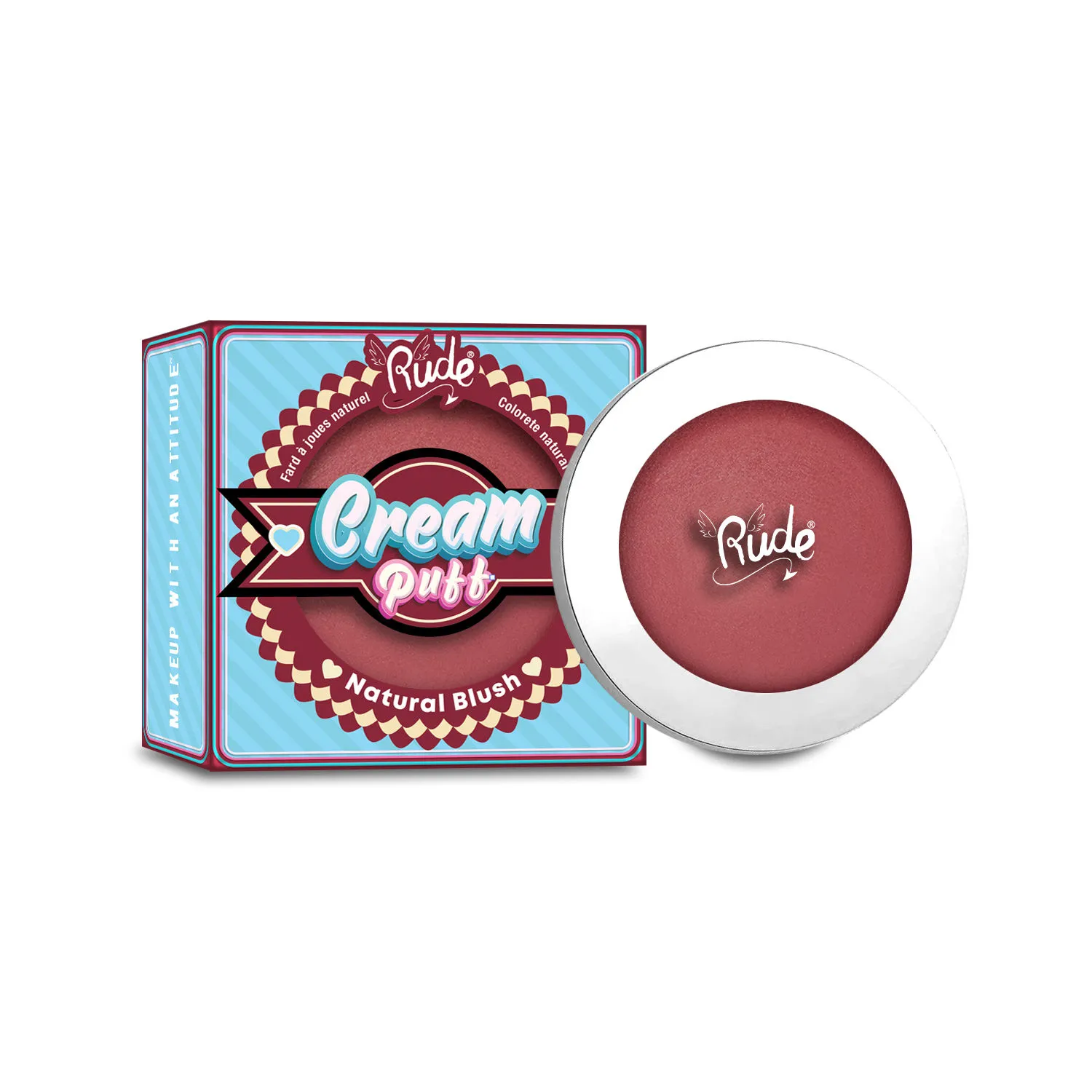 Rude Cosmetics Cream Puff Natural Blush - Shortcake