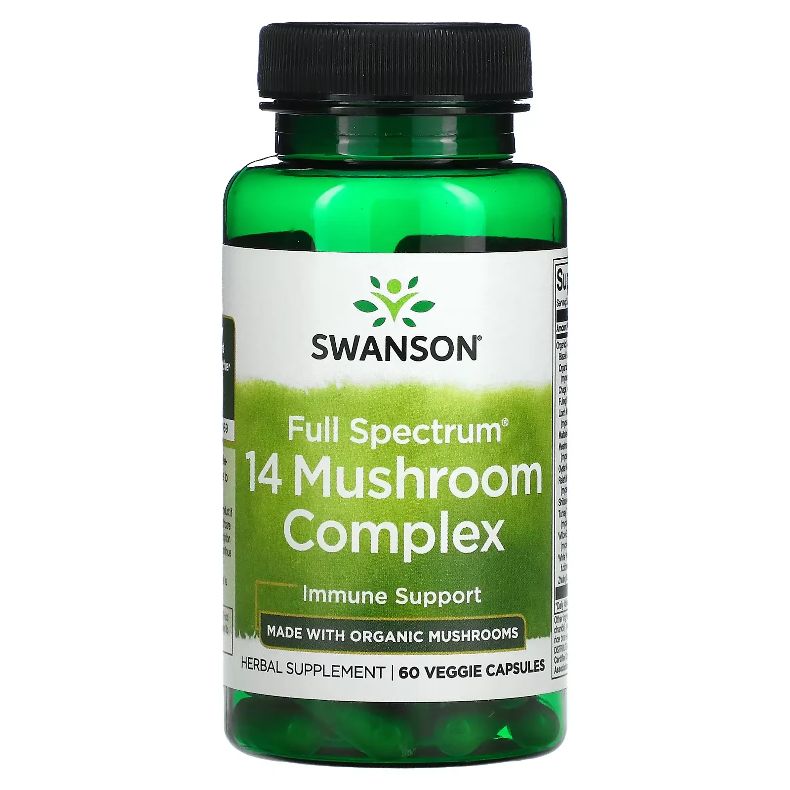 Full Spectrum 14 Mushroom Complex, 60 Veggie Capsules