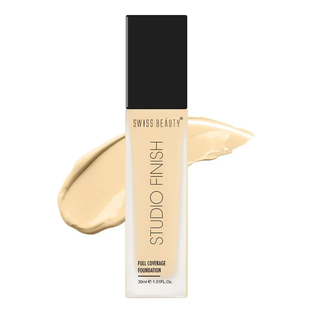 Swiss Beauty Studio Finish Full Coverage Foundation - IVORY FAIR - 2 - 30 ml