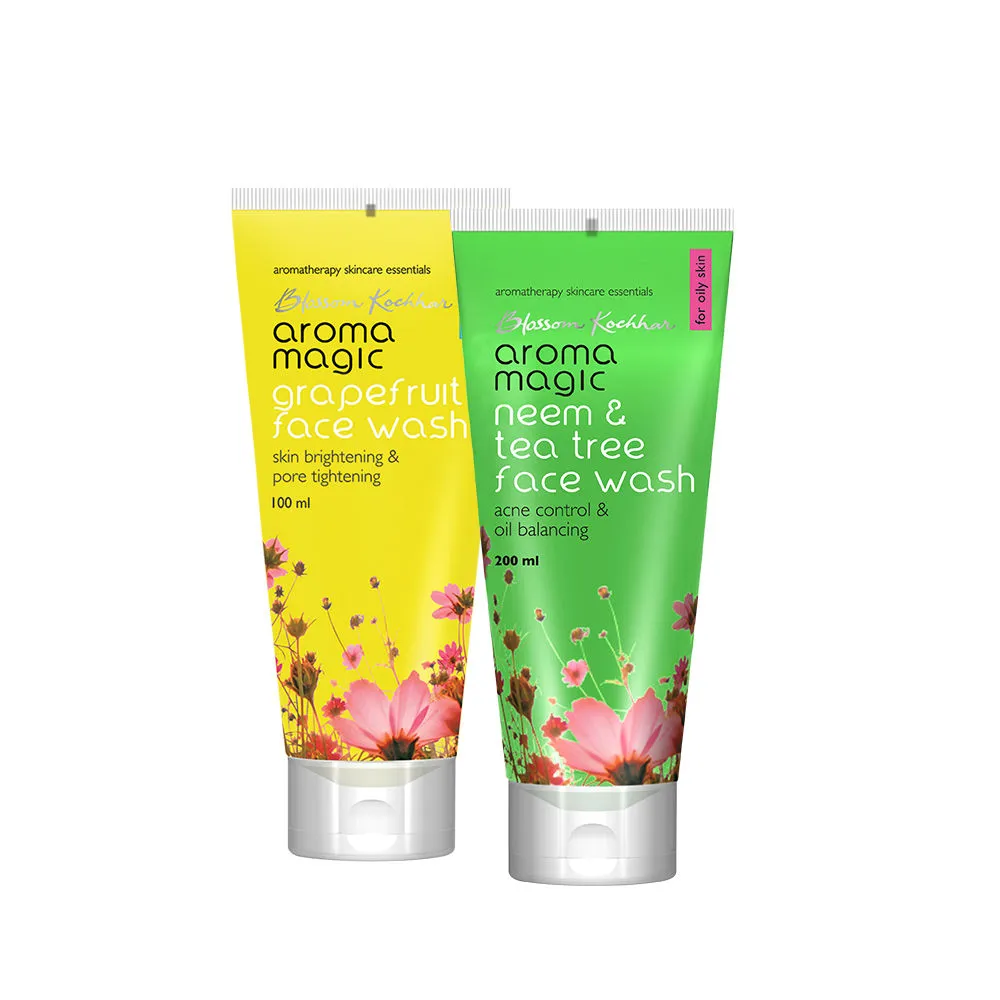 Aroma Magic Neem Tea Tree & Grape Fruit Face Wash Combo