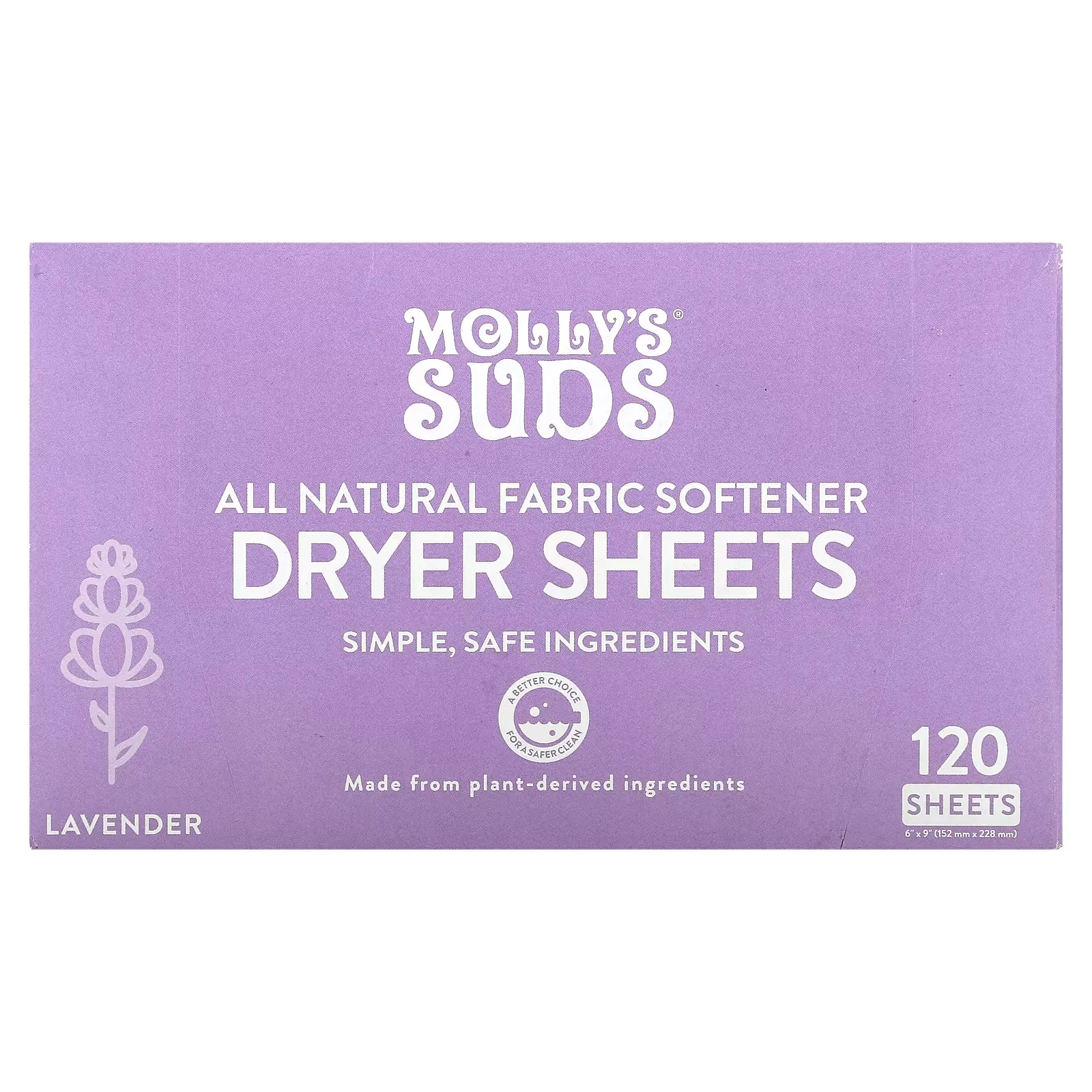 Dryer Sheets, Lavender, 120 Sheets