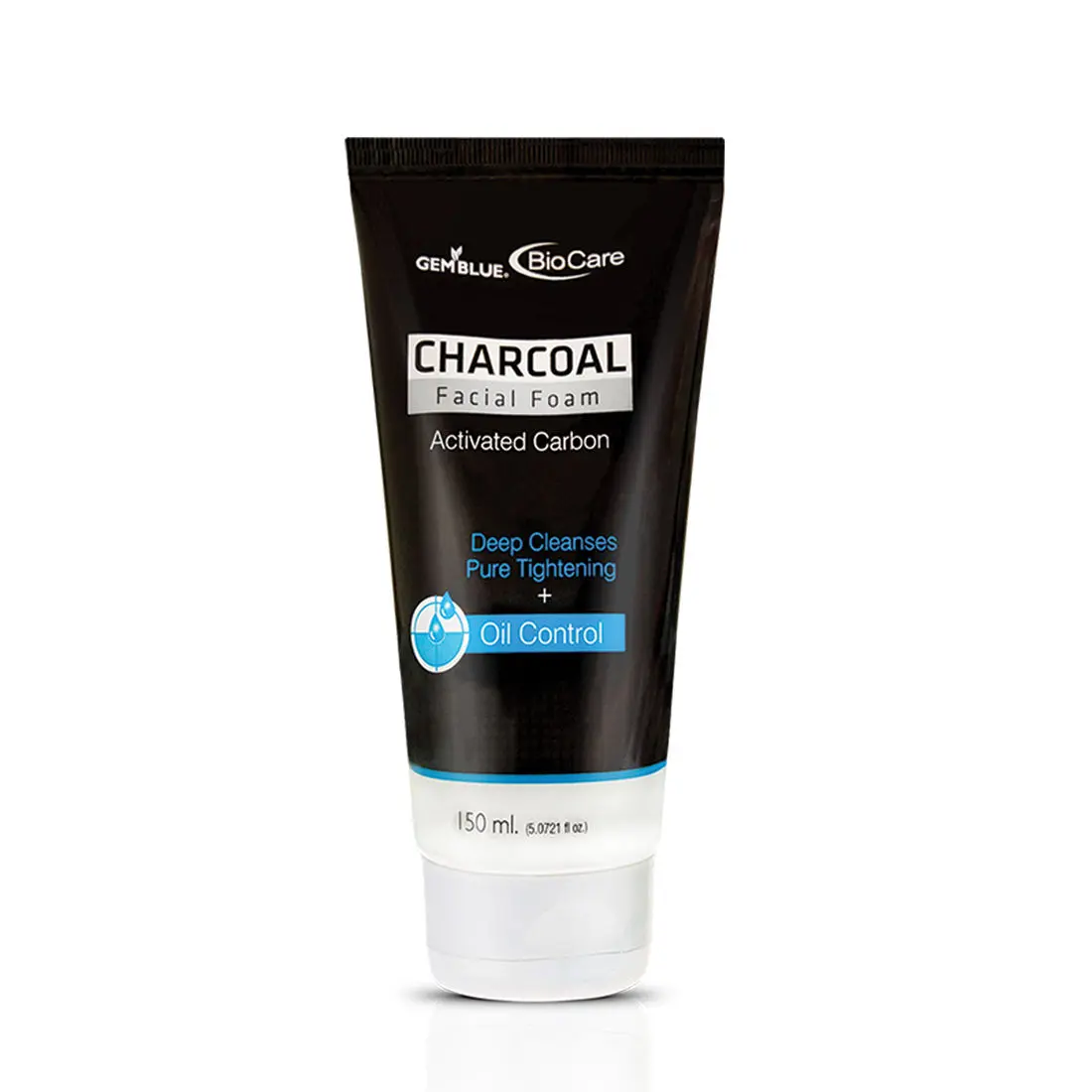 GEMBLUE BioCare Face Wash Charcoal Facial Foam (150 ml)