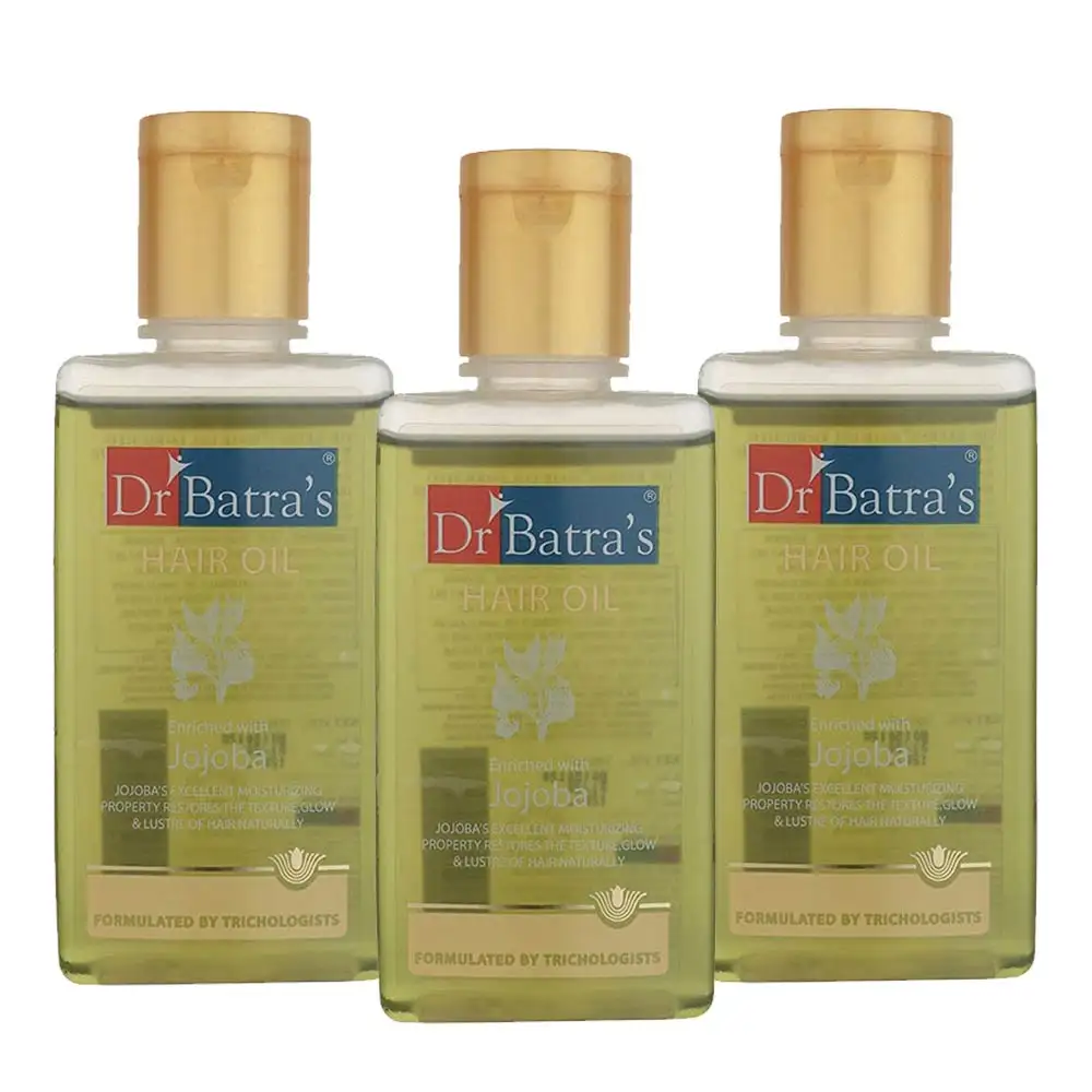 Dr Batra's Hair Oil (Pack of 3),  100 ml  Enriched with Jojoba