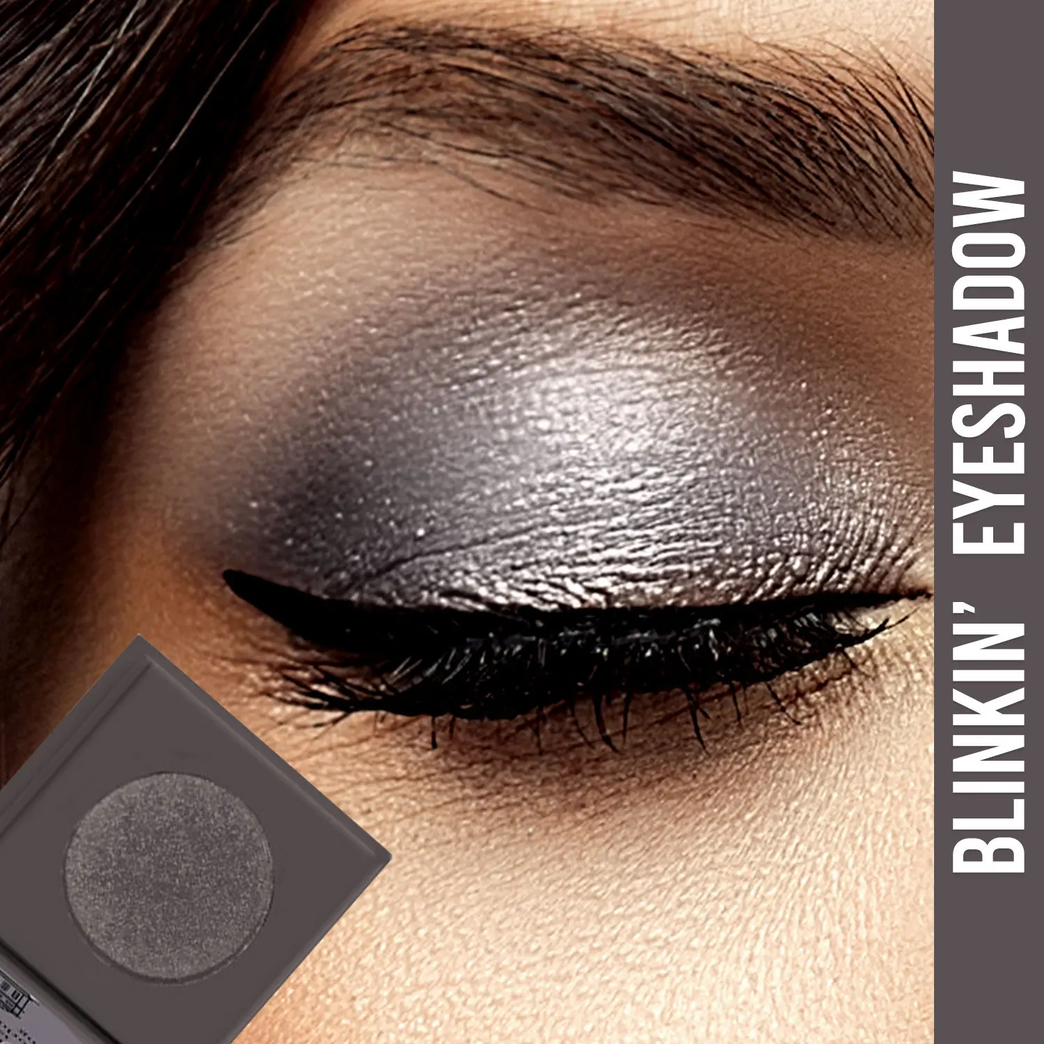 NY Bae Blinkin' Eyeshadow - Metropolitan 19 (1.2 g) | Grey | Single Eyeshadow | Shimmer Finish | High Colour Payoff | Long lasting | Lightweight