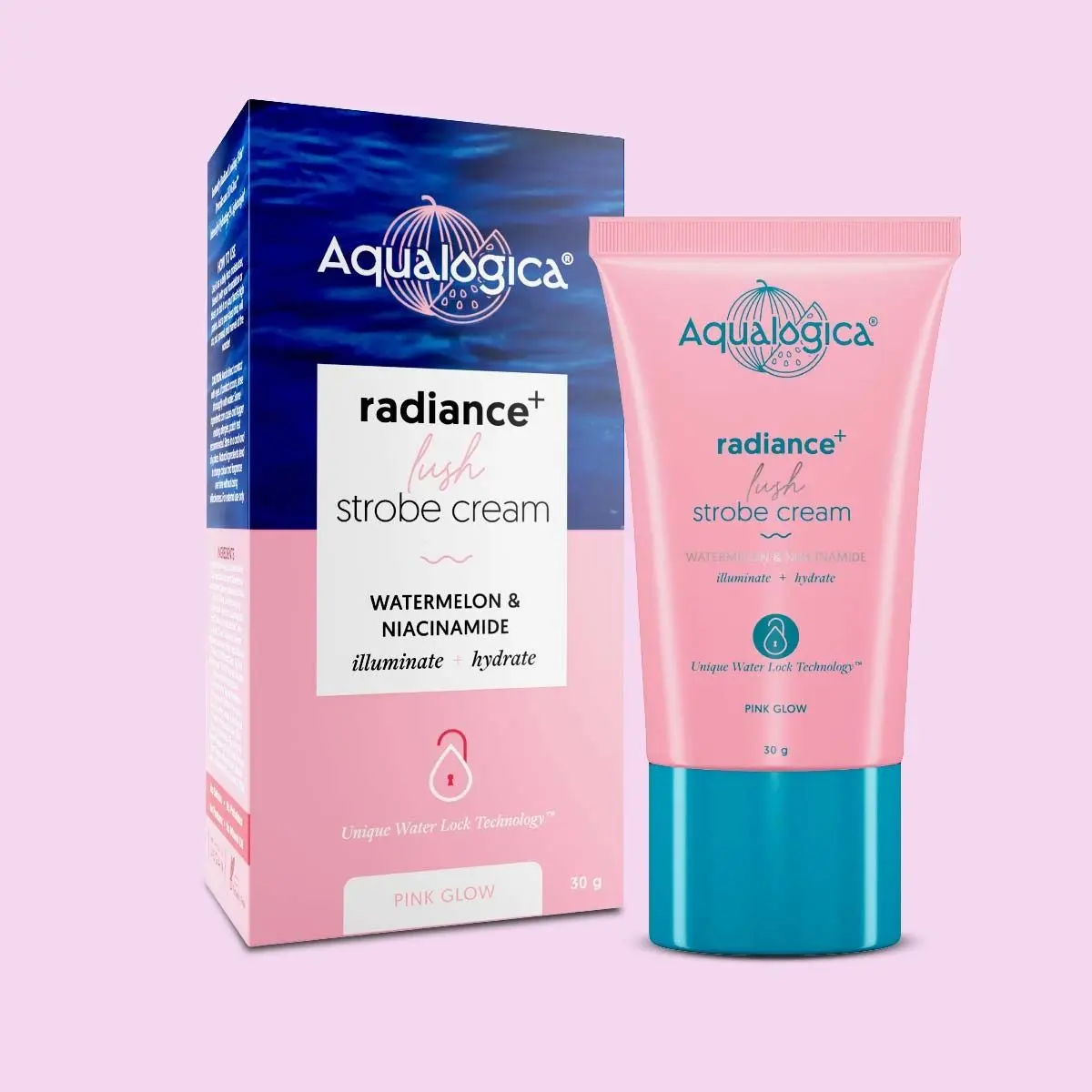Aqualogica Radiance+ Lush Strobe Cream with Watermelon & Niacinamide - (30 g)